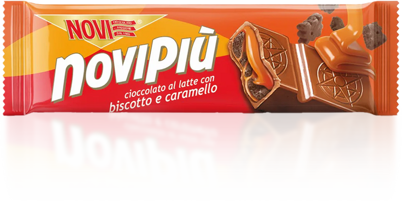 <p>Novipiù latte con <br/>biscotto e caramello</p>